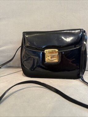 Crossbody Patent Leather Structured Lady Flap Bag